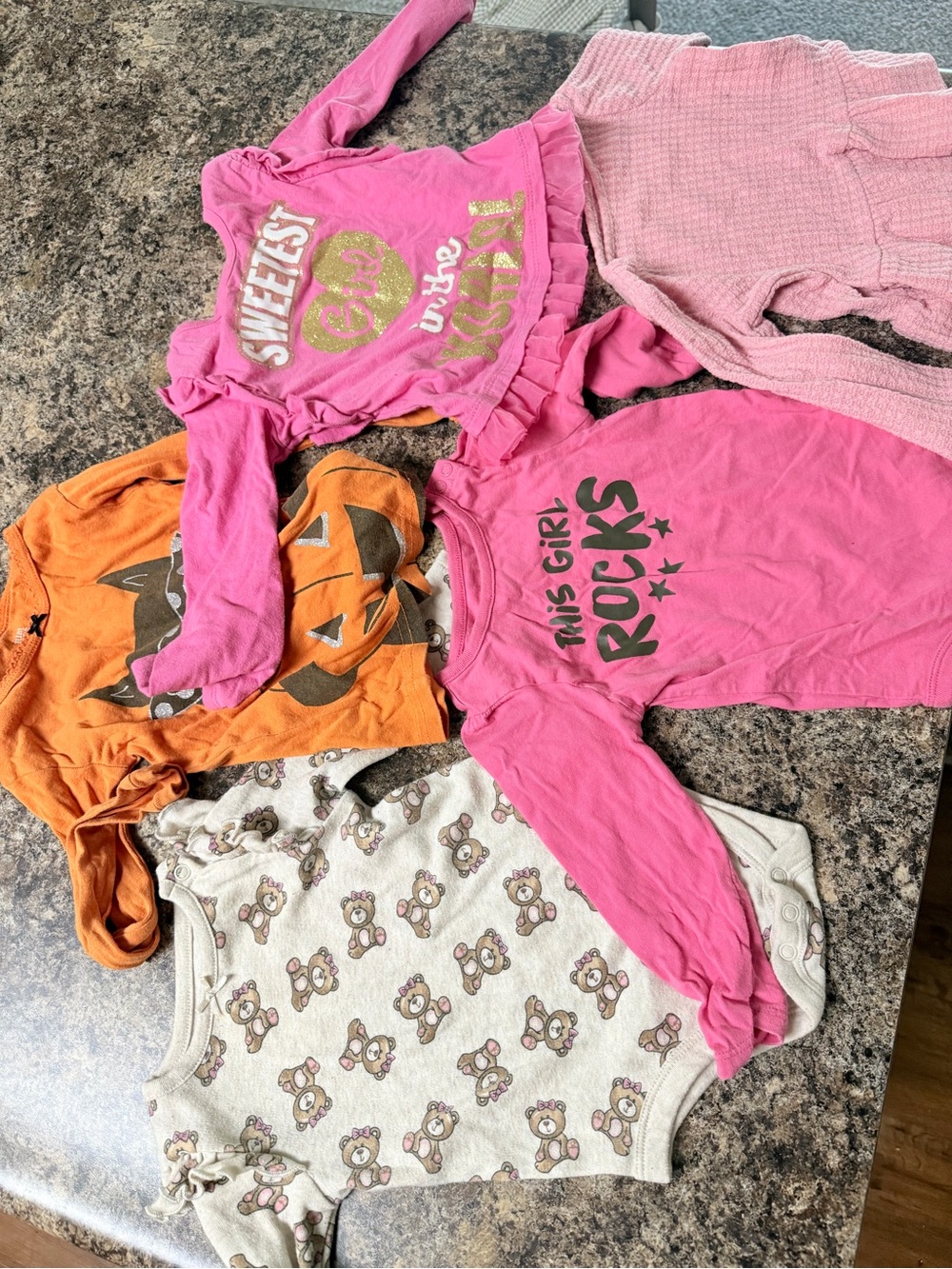 Girls' Long-Sleeve Pink 'This Girl Rocks' Pajama Top
